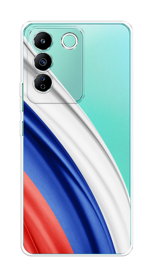 

Чехол на Vivo T2 4G "Флаг России уголок", 269550-1