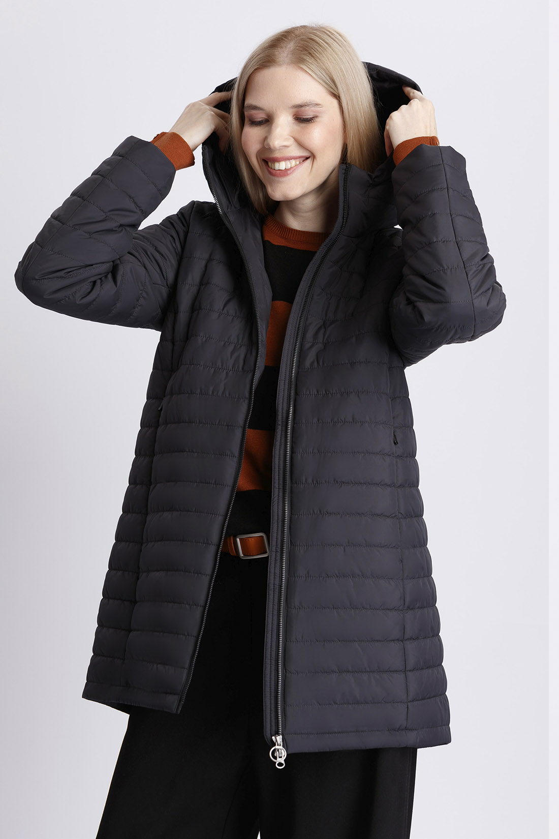 

Куртка женская Baon B0322701 черная 3XL, Черный, B0322701