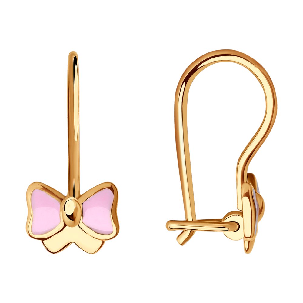 

Серьги из красного золота SOKOLOV 029674, эмаль, 029674