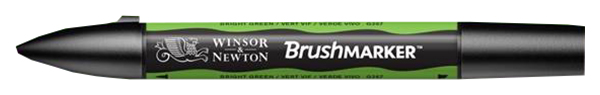Маркер спиртовой Winsor&Newton Brushmarker G267 ярко-зеленый