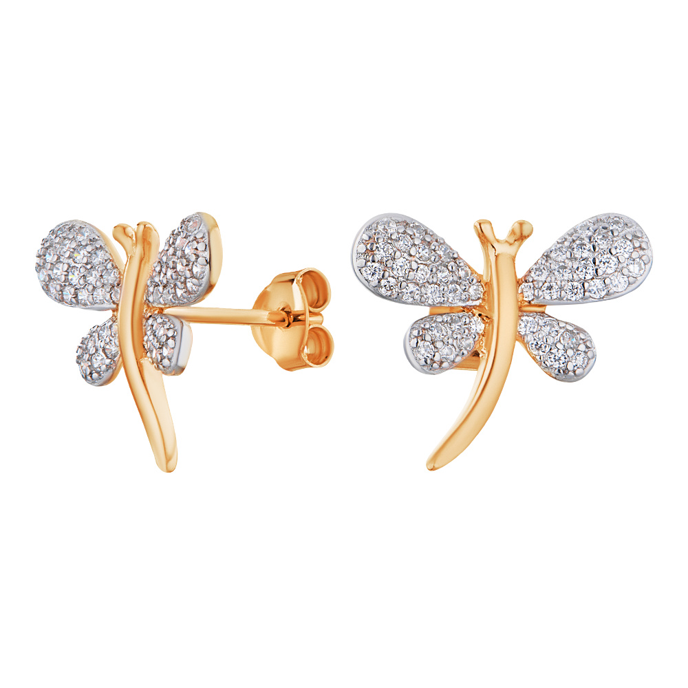 

Серьги пусеты из серебра ЮВЕЛИР КАРАТ 2129582/9пB9164E, фианит, 2129582/9пB9164E
