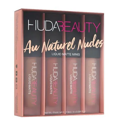 

Набор матовых мини помад HudaBeauty Liquid Matte Minis- Aw Naturel Nudes 4 шт