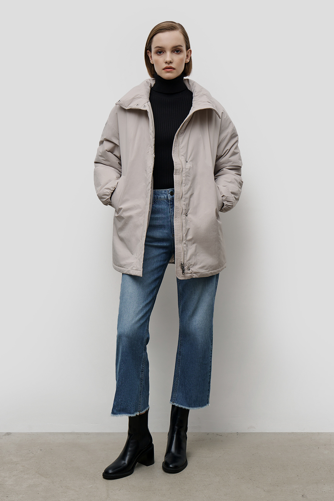 

Куртка женская Baon B0323009 серая M, Серый, B0323009