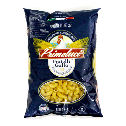 

Макаронные изделия Primeluci Cornetti Рожки 500 г