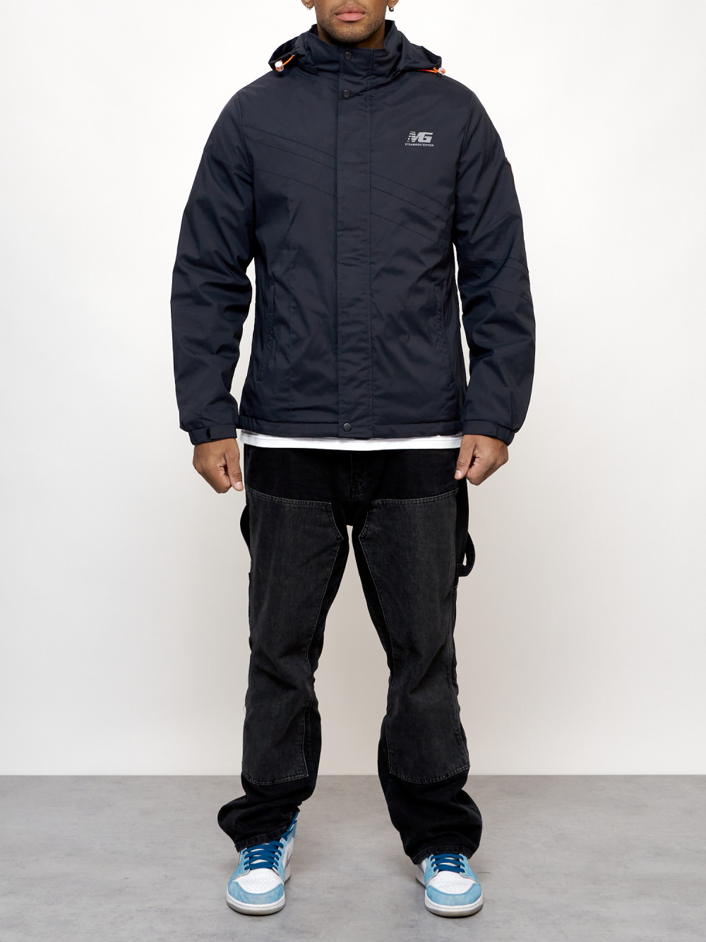 

Куртка мужская MG AD88027 синяя L, Синий, AD88027