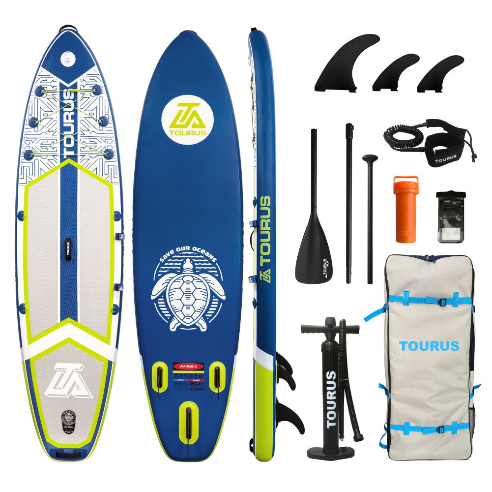 Надувная серфинг доска SUP board TOURUS 10.6 CURIOSITY 2023 (320х81х15 см) полный комплект