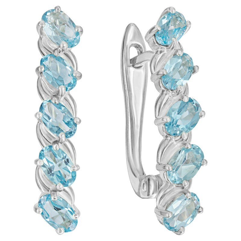 

Серьги из серебра с топазом LAZURIT-ONLINE 8516WR, 8516WR