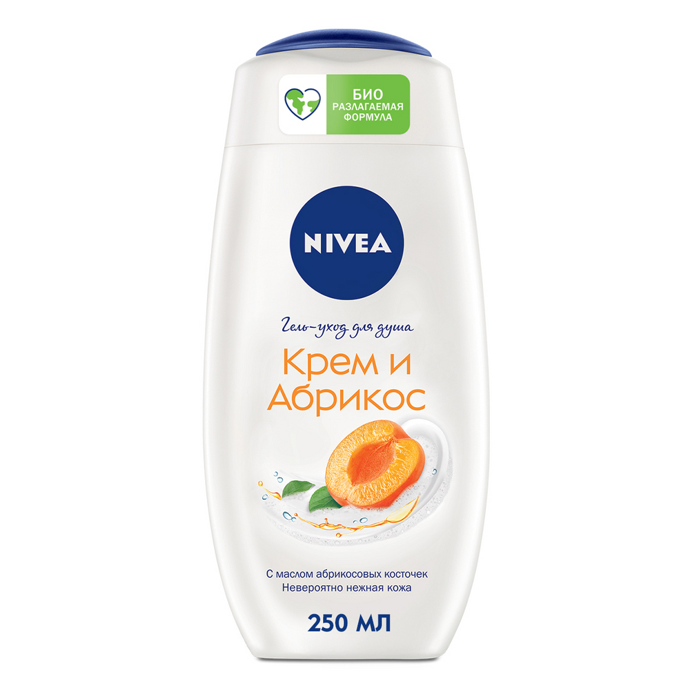 фото Гель для душа nivea абрикос 250 мл
