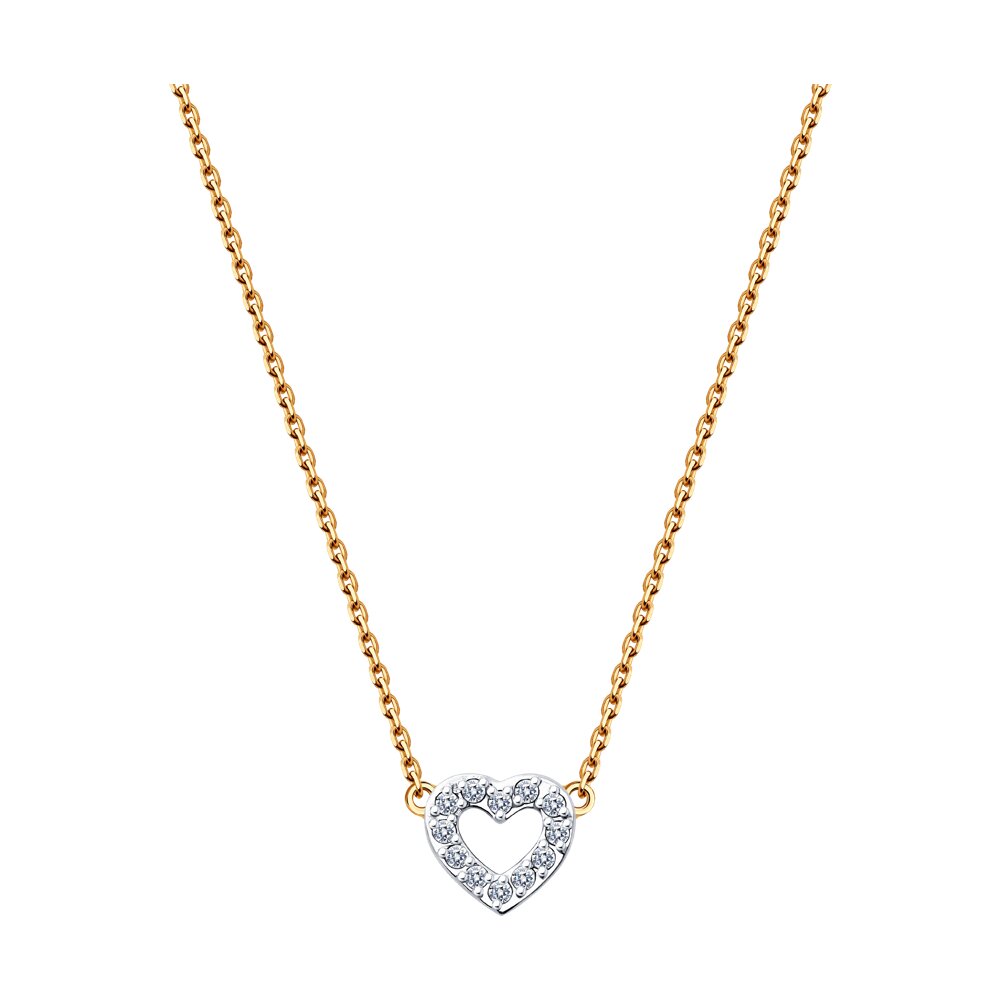

Колье из красного золота 38-42 см Diamant 51-170-01947-1, фианит, 51-170-01947-1