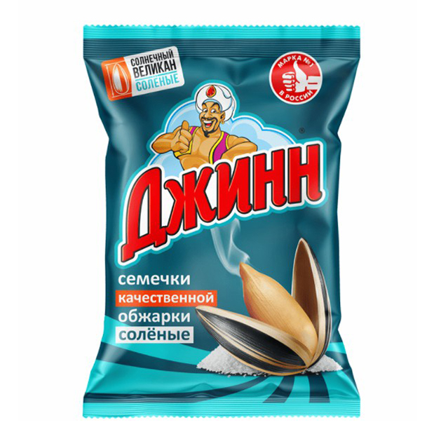 

Семечки Джинн Солнечный великан жареные соленые 120 г