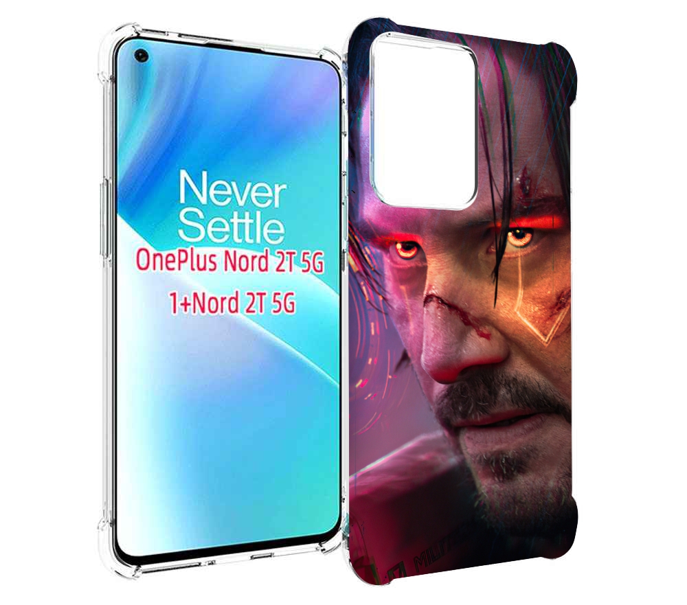 

Чехол MyPads cyberpunk 2077 Джонни Сильверхенд для OnePlus Nord 2T, Прозрачный, Tocco