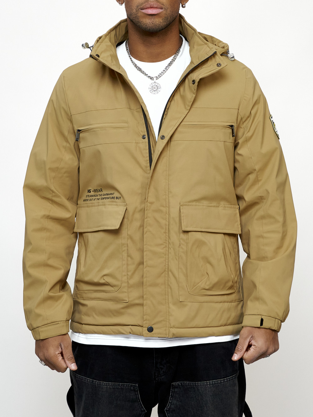 Куртка мужская MG AD88028 бежевая XL