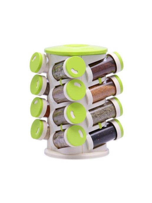 

Набор для хранения специй SPICE RACK SIXTEEN IN ONE, Зеленый