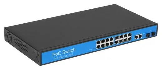 Коммутатор Orient SWP-7516 POE/2P/2SFP PS 1GB SWP-7516POE/2P/2SFP PS 1GB черный, синий