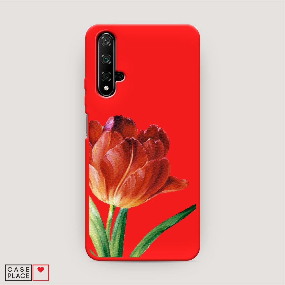 

Чехол Awog на Huawei Nova 5T "Красный тюльпан", Разноцветный, 610553-1