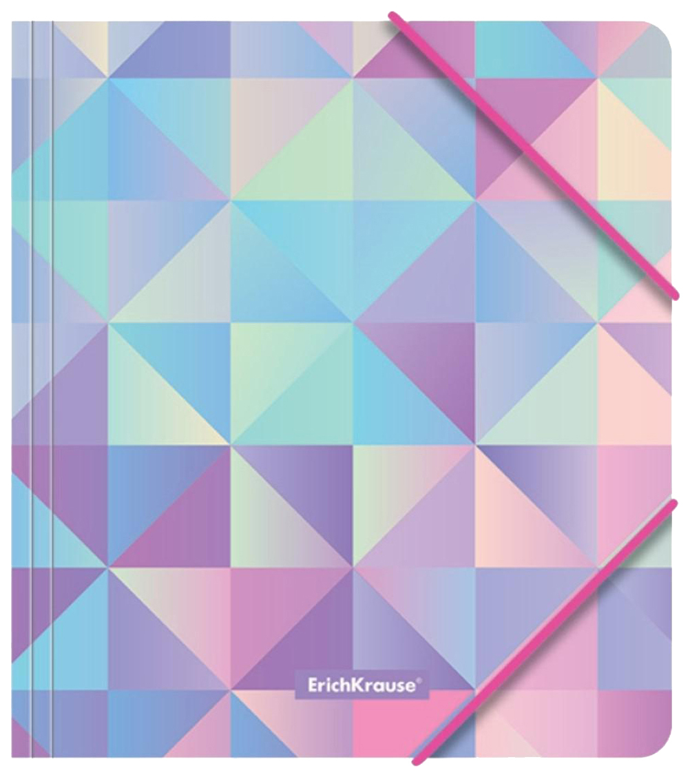 

Папка на резинке A5+, 550 мкм, ErichKrause Magic Rhombs, корешок 5 мм, с рисунком, Синий