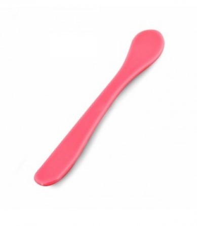 Шпатель пластиковый для нанесения косметических средств, розовый, длина 15 см чистовье шпатель пластиковый ной l 18 см