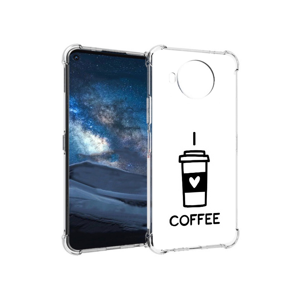 

Чехол MyPads Tocco для Nokia 8.3 Я люблю кофе (PT227053.110.206), Прозрачный, Tocco