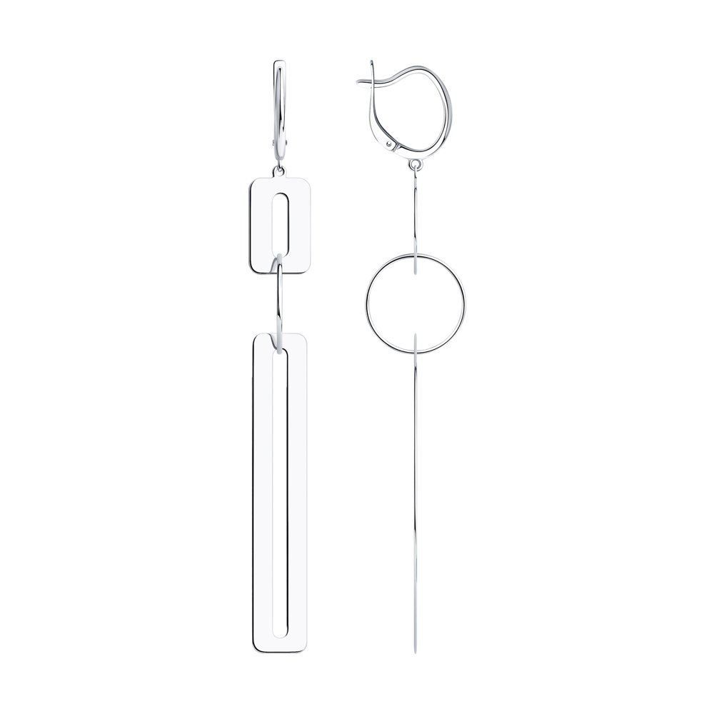 

Серьги женские из серебра SOKOLOV 94024364, без вставки, 94024364
