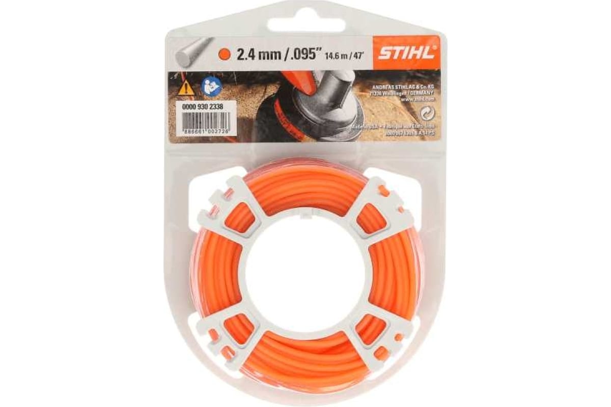 Струна круглого сечения 2,4мм STIHL 0000-930-2419 14 м