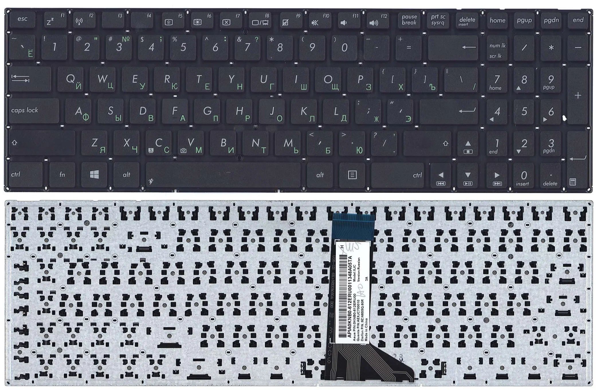 Клавиатура для ноутбука Asus R512CA