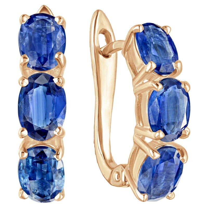 

Серьги из серебра с кианитом LAZURIT-ONLINE 8517PG, 8517PG