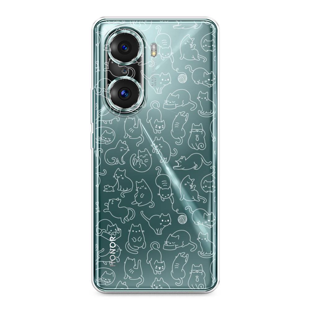 

Чехол Awog на Honor 60 Pro "Шкодливые котики", Разноцветный, 6106750-2