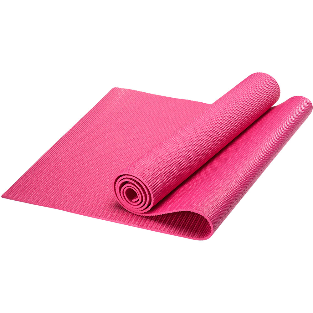 HKEM112-05-PINK Коврик для йоги, PVC, 173x61x0,5 см розовый