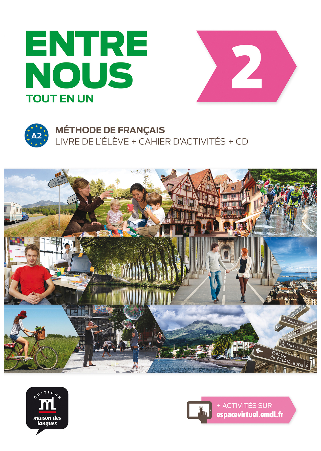 

Entre nous 2 - Livre + cahier + CD audio