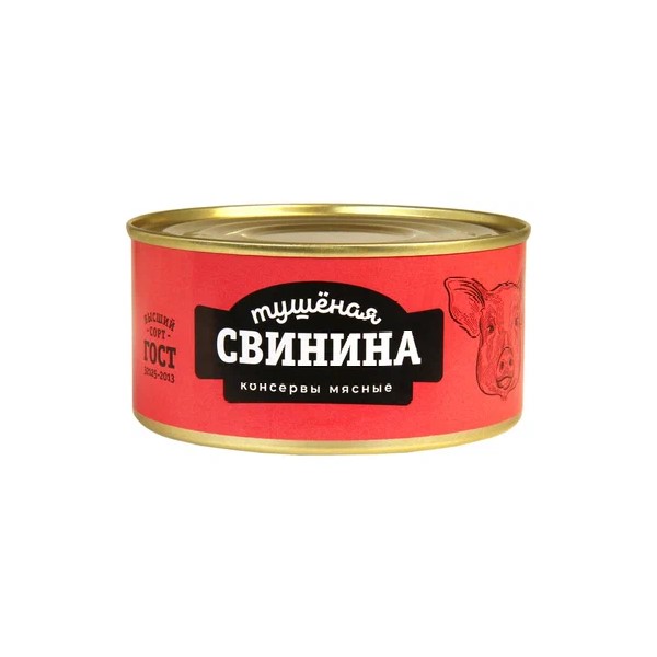 Свинина тушеная Олимп Вкуса ГОСТ высший сорт 325 г