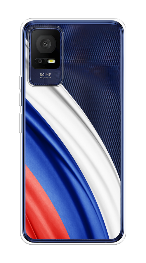 

Чехол на TCL 408/405 "Флаг России уголок", Белый;синий;красный;прозрачный, 291450-1