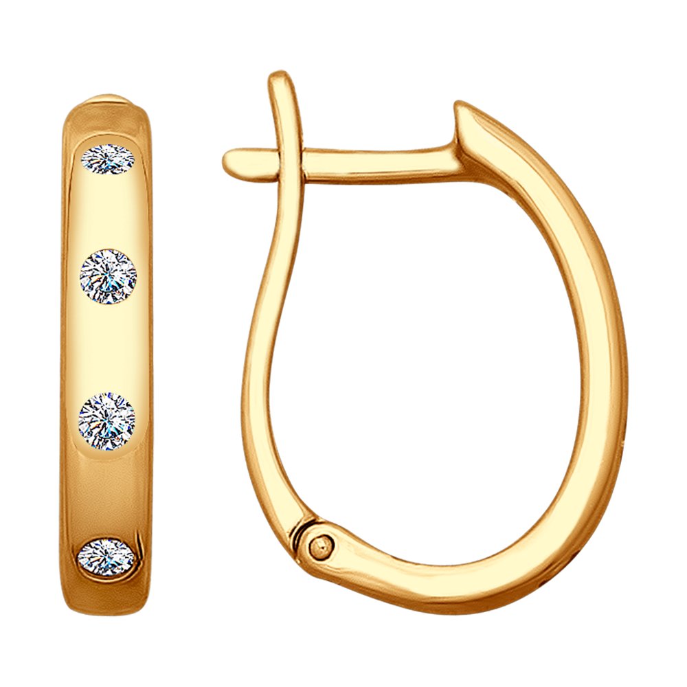 

Серьги из серебра SOKOLOV 93020813, фианит, 93020813