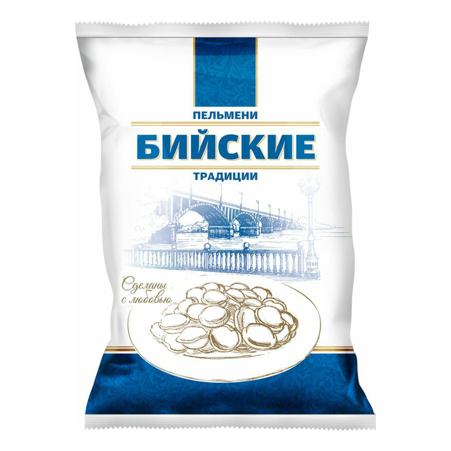 

Пельмени Бийские традиции свино-говяжьи 800 г