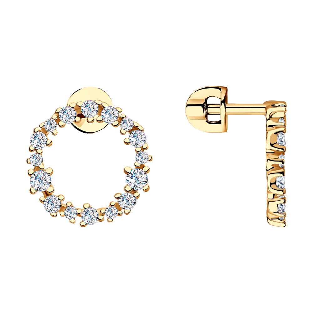 

Серьги из серебра SOKOLOV 93021169, фианит, 93021169