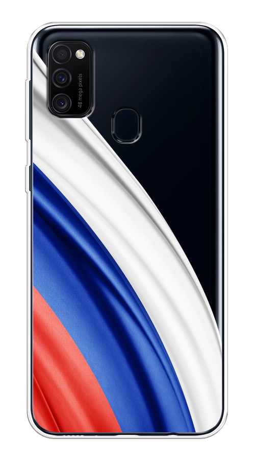 

Чехол на Samsung Galaxy M21/M30s "Флаг России уголок", Белый;синий;красный;прозрачный, 29750-1
