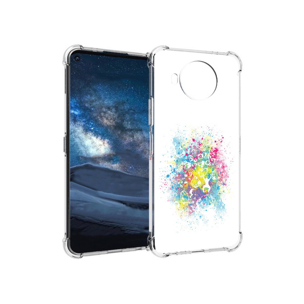 

Чехол MyPads Tocco для Nokia 8.3 акварель абстракция (PT227053.110.214), Прозрачный, Tocco