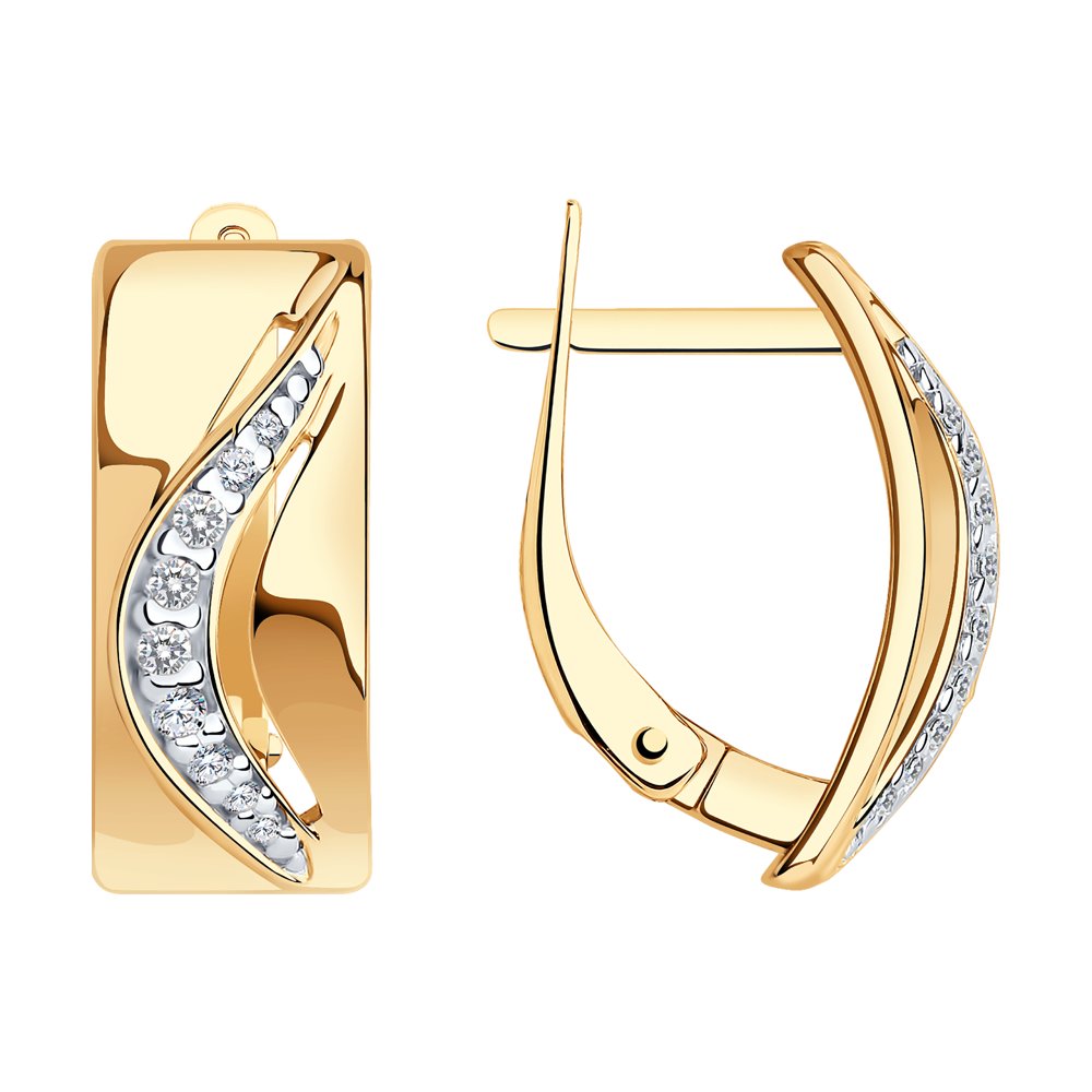 

Серьги из серебра с фианитами SOKOLOV 93020808, 93020808