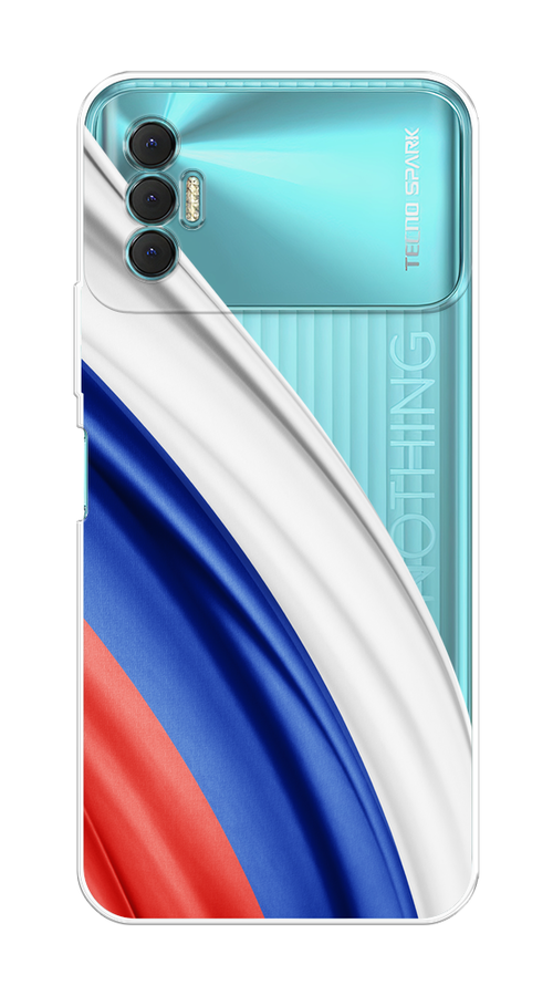 

Чехол на Tecno Spark 8P "Флаг России уголок", Белый;синий;красный;прозрачный, 301450-1