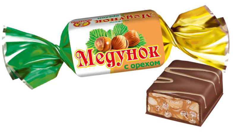 

Конфеты Славянка Медунок с орехами 100 г