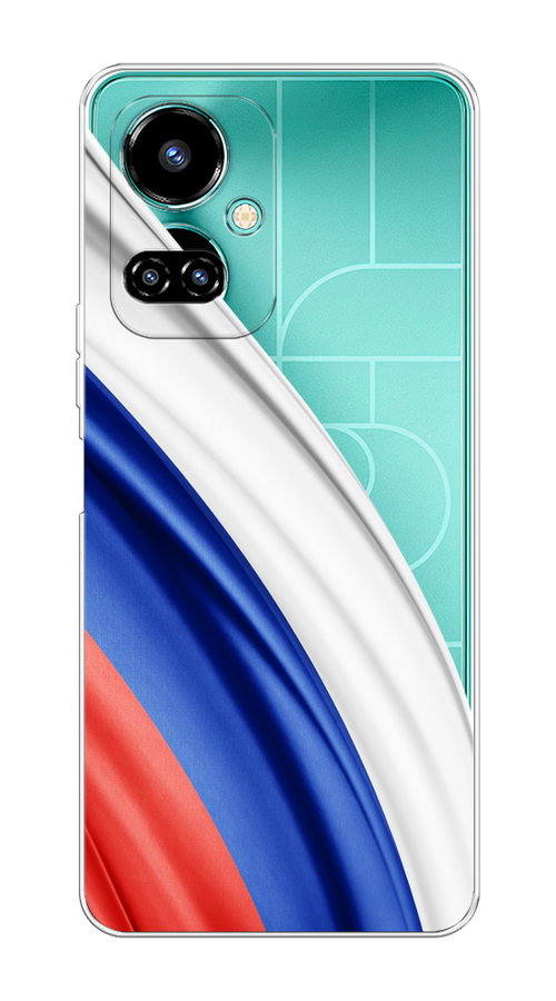 

Чехол на Tecno Camon 19/19 Pro 4G "Флаг России уголок", Белый;синий;красный;прозрачный, 302250-1