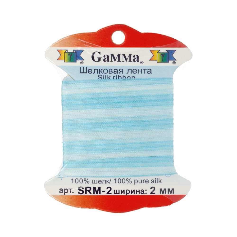 

Gamma шелковая, 2 мм, 9,1+-0,5 м, M043, бледно-голубая, голубая