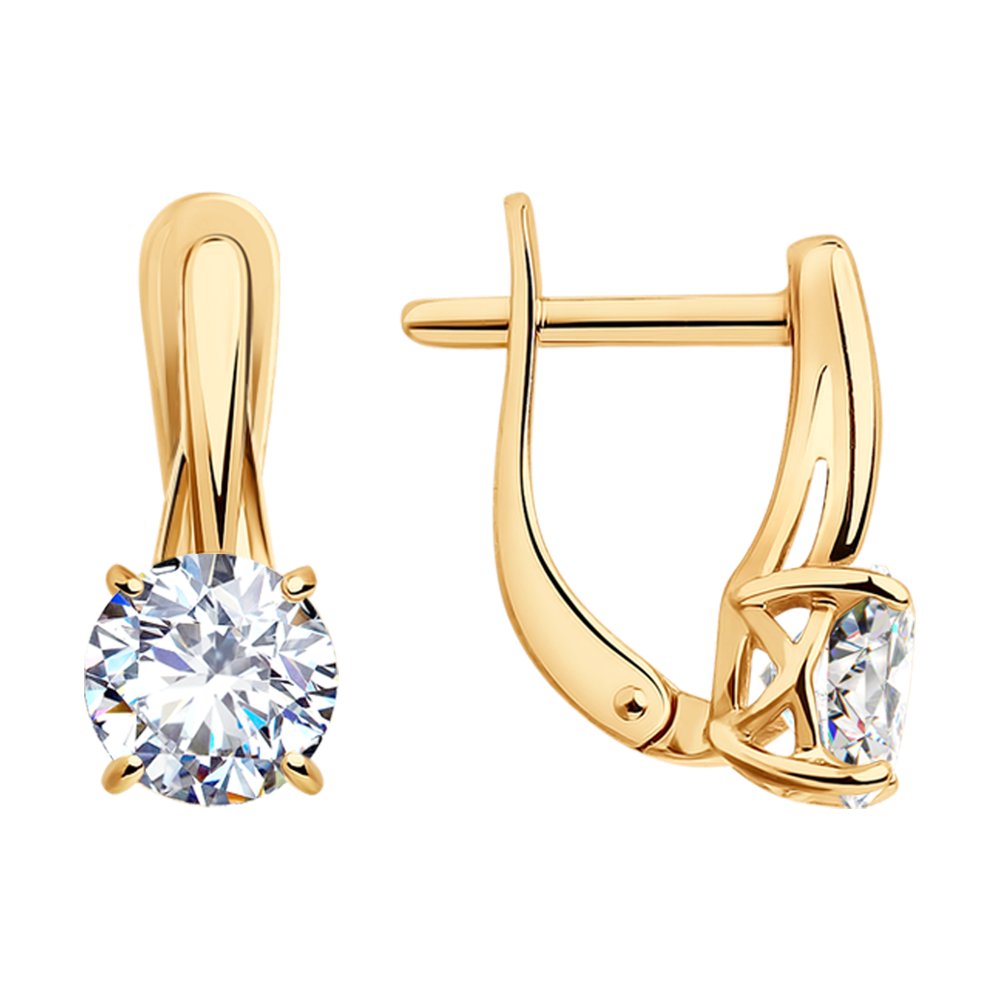 

Серьги из серебра SOKOLOV 93020906, фианит, 93020906