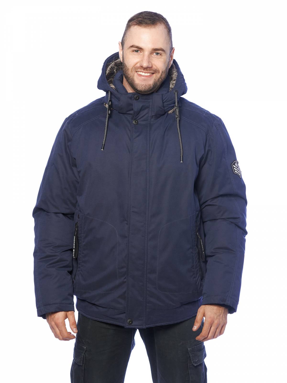 Зимняя куртка мужская Indaco 3649 синяя 58 RU
