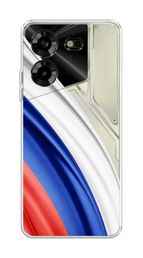 

Чехол на Tecno Pova 5 "Флаг России уголок", Белый;синий;красный;прозрачный, 303950-1