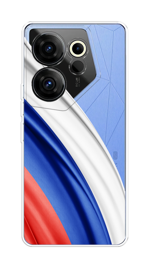 

Чехол на Tecno Camon 20 Premier "Флаг России уголок", Белый;синий;красный;прозрачный, 304250-1