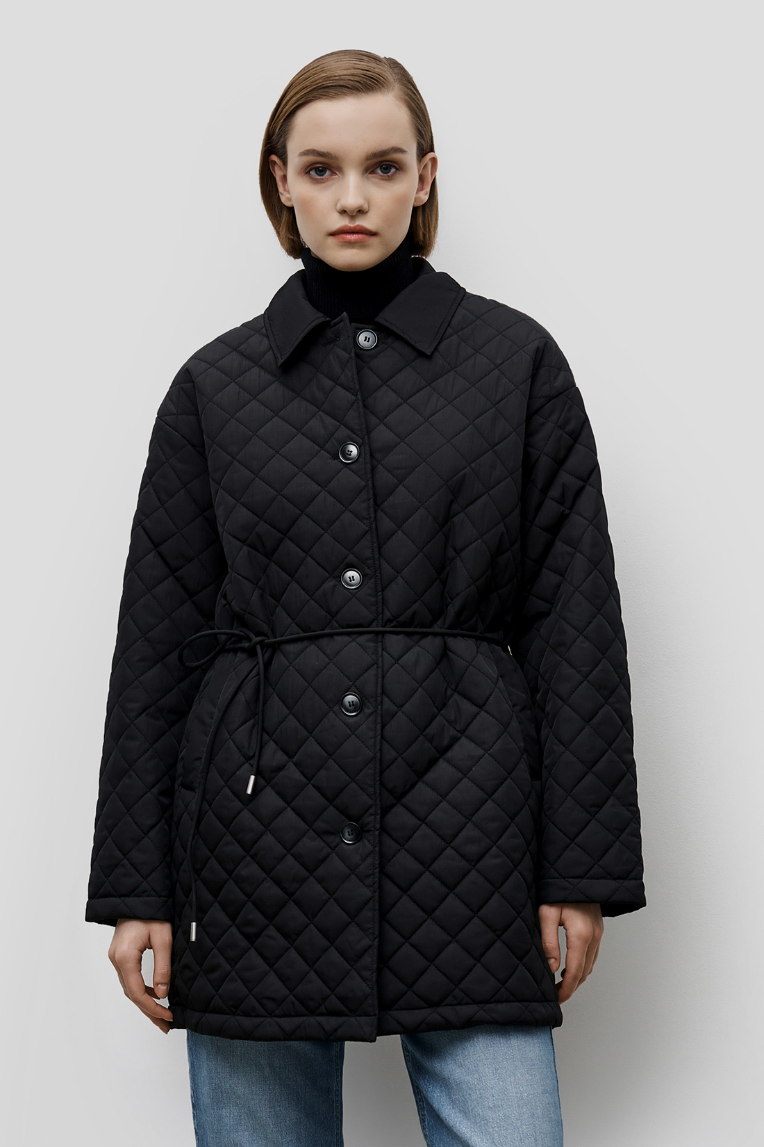 

Куртка женская Baon B0323014 черная 2XL, Черный, B0323014