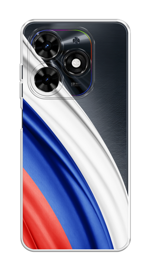 

Чехол на Tecno Spark 20C "Флаг России уголок", Белый;синий;красный;прозрачный, 304950-1