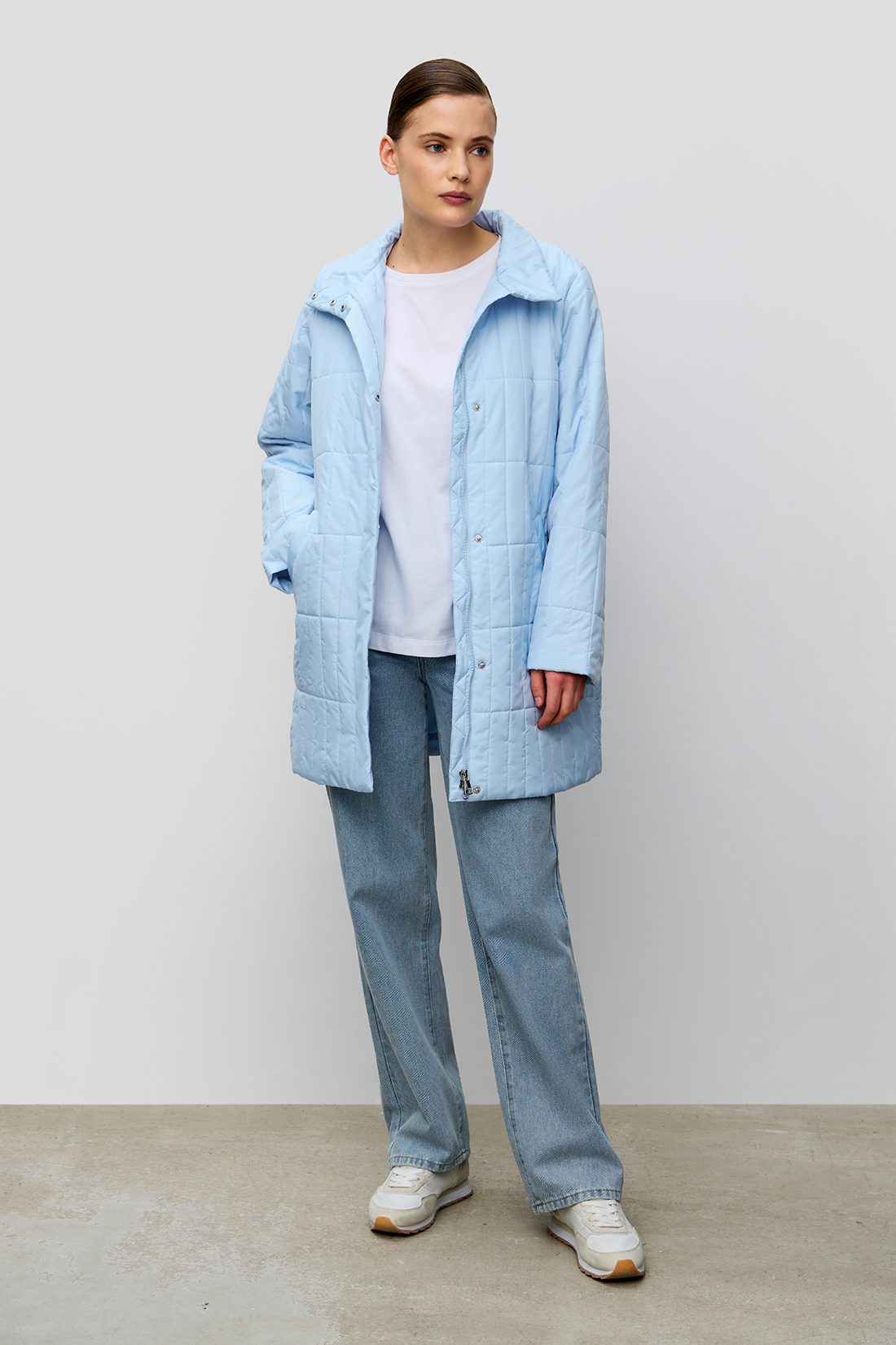 Куртка женская Baon B0323015 голубая M