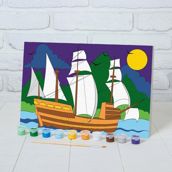 

Школа талантов "Корабль в море", 20х30 см