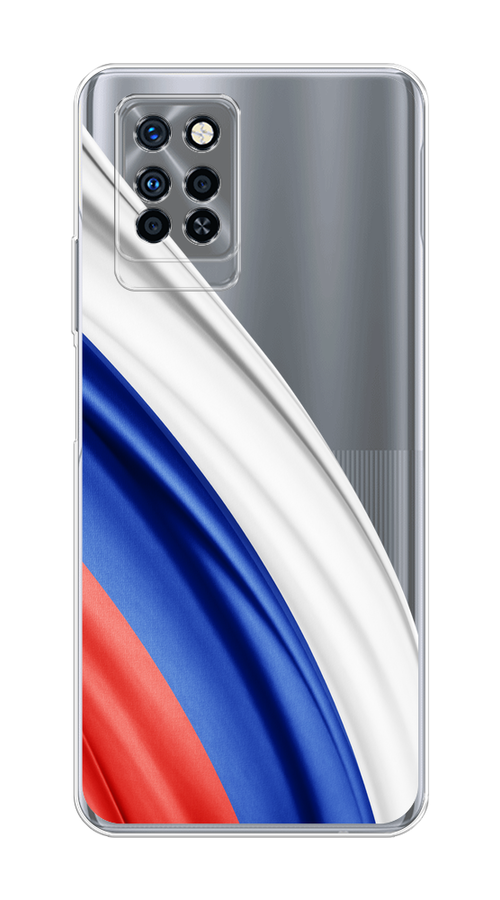 

Чехол на Infinix Note 10 Pro "Флаг России уголок", Белый;синий;красный;прозрачный, 3100150-1